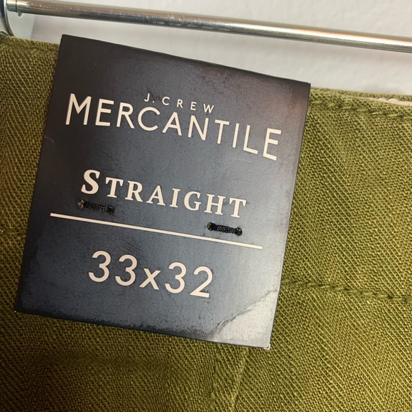 BNWT J CREW MERCANTILE GREEN MERCANTILE 33x32 - Picture 3 of 5